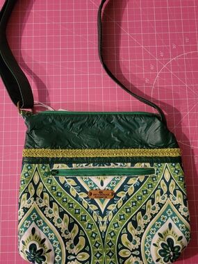 Green Patterned Purse